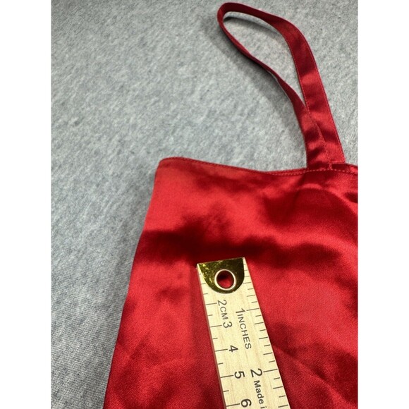 Red Oleg Cassini Sleeveless Shirt Blouse Collection Size 6 Silk - Picture 5 of 11